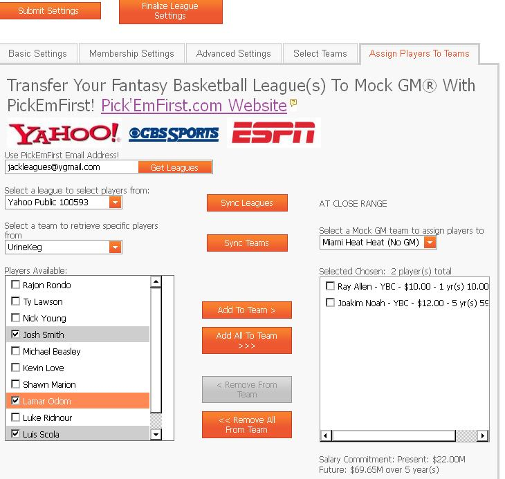 Transfer Your Leagues For Free